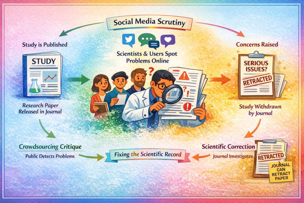 Catching Fake Science and Scientists through Social Media