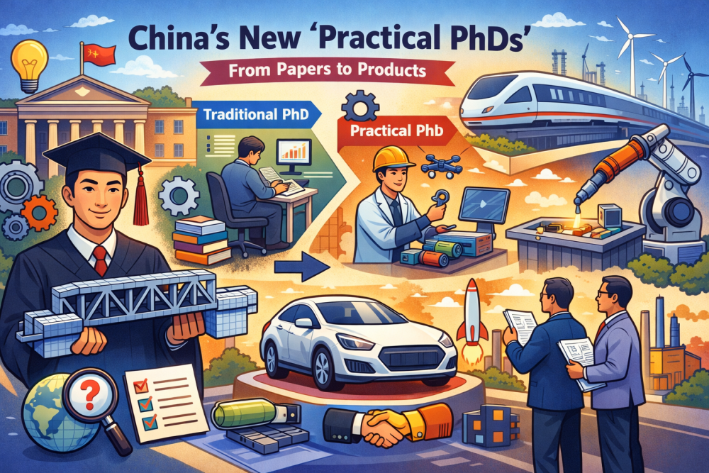 China's Practical PhDs Program Supports Skills in Emerging Technologies and Product Development
