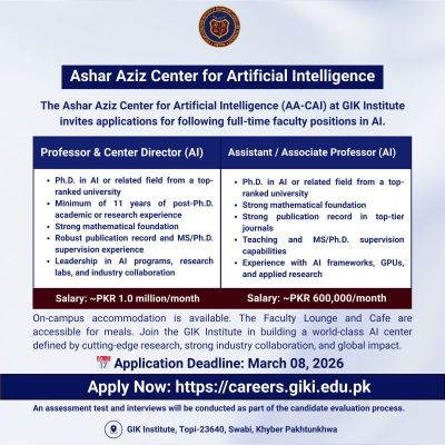 Hunarnama Congratulates Gik Institute On Launching The Ashar Aziz Center For Artificial Intelligence (Aa-Cai)