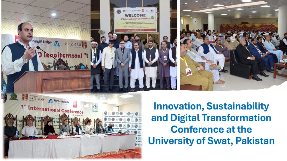 Innovation, Sustainability and Digital Transformation Conference at the  University of Swat, Pakistan