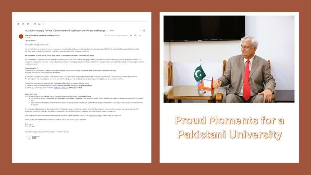 National Skills University Islamabad Earns Prestigious Candidacy for European Vocational Excellence Certification
