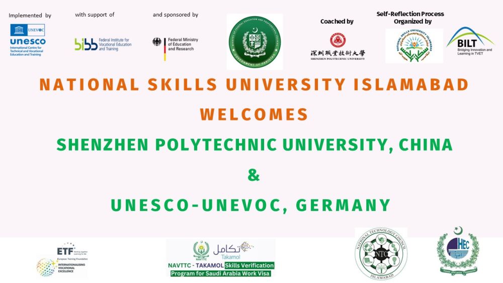 National Skills University Islamabad Pioneering Initiative of Joining the Bridging Innovation and Learning in TVET