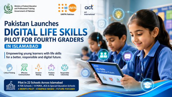 Pakistan Launches Digital Life Skills Pilot For Fourth Graders In Islamabad