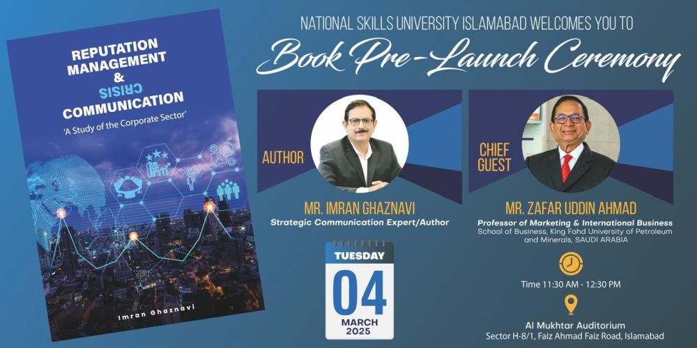 43/25 Pre-Launch Ceremony of the Book 'Reputation Management and Crisi Communication' by Imran Ghaznavi