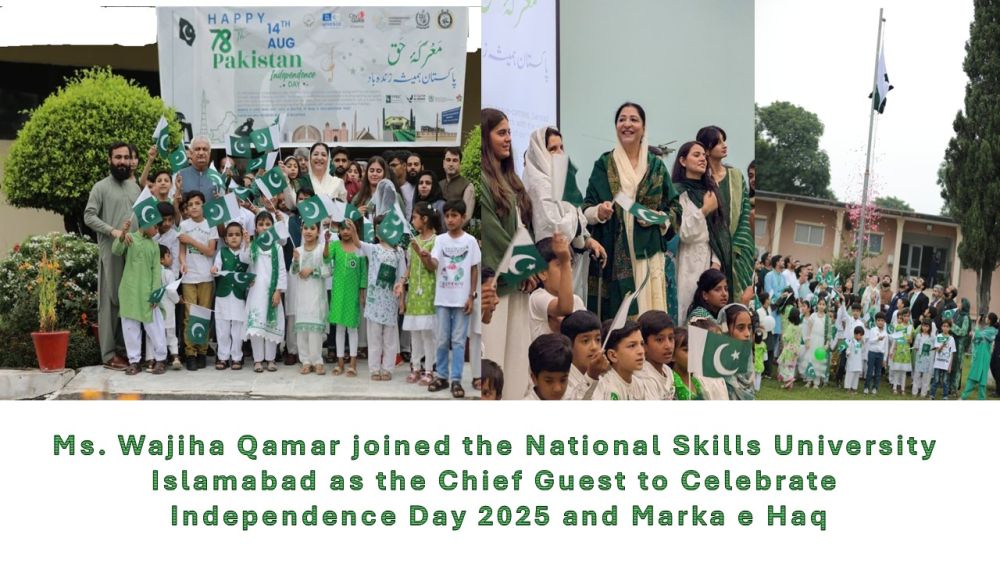 179/25 State Minister Ms. Wajiha Qamar Grace Independence Day Celebrations at the NSU with a Call to Empower Pakistan’s Future