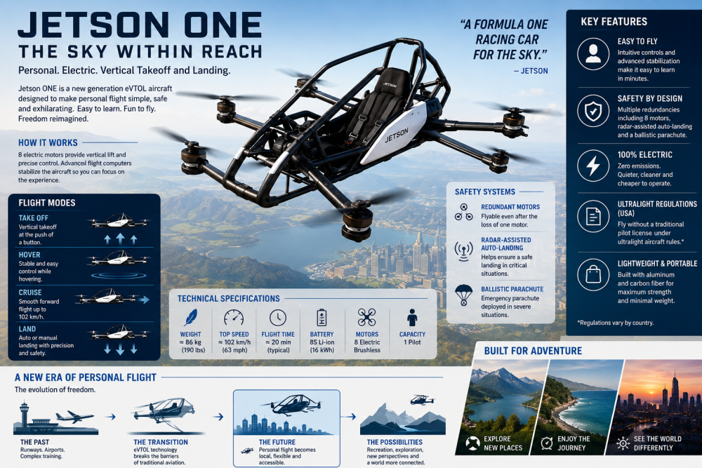 The Sky Within Reach: How Jetson ONE Is Redefining Personal Flight